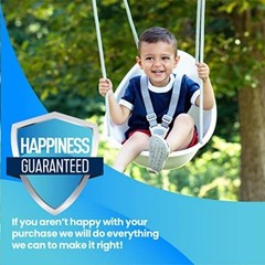 Kids Swing Indoor Outdoor Adjustable Harness Safety Soft Rope Comfortable Play