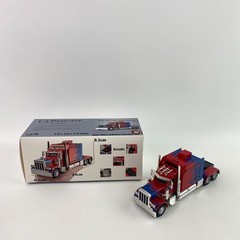Cybercase 1:24 Scale Toy Semi Truck Model, Pull Back Truck Toy with Rear Wheel S