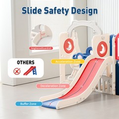 12 in 1 Toddler Slide and Swing Set, Toddlers 1-3,Kids Playset for Toddlers