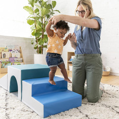 Softzone Single Tunnel Climber, Toddler Playset, Contemporary, 3-Piece
