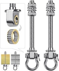 Swing Hangers W/ Bearing 6 Pack Stainless Steel 304 Swing Hooks Wood & Metal