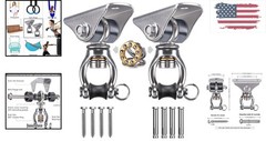 Heavy Duty Silent Swing Hanger – 2 Pack with 360° Rotating Design for All Swings