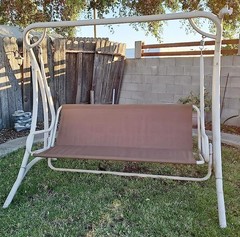 Patio Swing Seat Cover 600D Heavy Duty Swing Cushion Cover Outdoor Swing Seat…