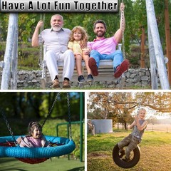 2 Pack Hanging Swing Chain with 4 Carabiners 25in, 660LB Capacity Heavy Duty …