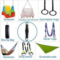 Porch Swing Springs Heavy Duty – Pack of 2 Hammock Chair Spring 1300Lbs, Hang…