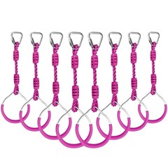Swing Gymnastic Ring Warrior Obstacle Course Slackline Climb Trapeze Fist Tra…