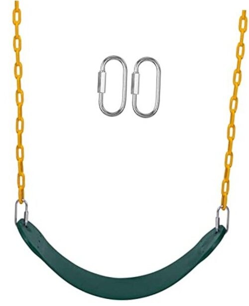 REZNOR Flexible Swing Seat Set for Kids/Adults Outdoor Park Garden Green/Yellow