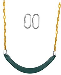 REZNOR Flexible Swing Seat Set for Kids/Adults Outdoor Park Garden Green/Yellow