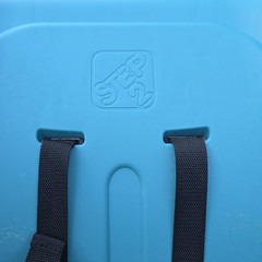 Step2 Toddler Bucket Swing Blue Outdoor Playground Seat w/ Safety Harness & Rope
