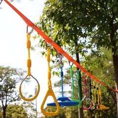 Ninja Rings Monkey Bars Swing Trapeze Bar Playground Swingset Rings Ninja Cou…