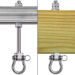 6 Pack Swing Hanger, 9.25″ x M10 Swing Bolts, Stainless Steel Heavy Duty Swin…