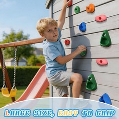 32 PCS Rock Climbing Wall for Kids,Rock Wall Climbing Holds,Adults Climbing W…
