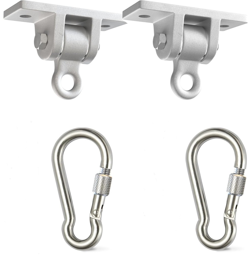 Jungle Gym Kingdom Swing Set Hangers – 2 Heavy Duty Brackets with Locking Snap H