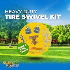 SWING SET STUFF INC. HEAVY-DUTY TIRE SWIVEL KIT RED playground fun toy kids 0303