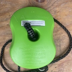 STEP 2 Super Cool Green Disc Swing 6.5 ft Rope Young Children Kids Yard Toy