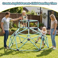 Kids Indoor Outdoor Climbing Dome for Ages 3-10, Steel Frame – Portable Play Gym