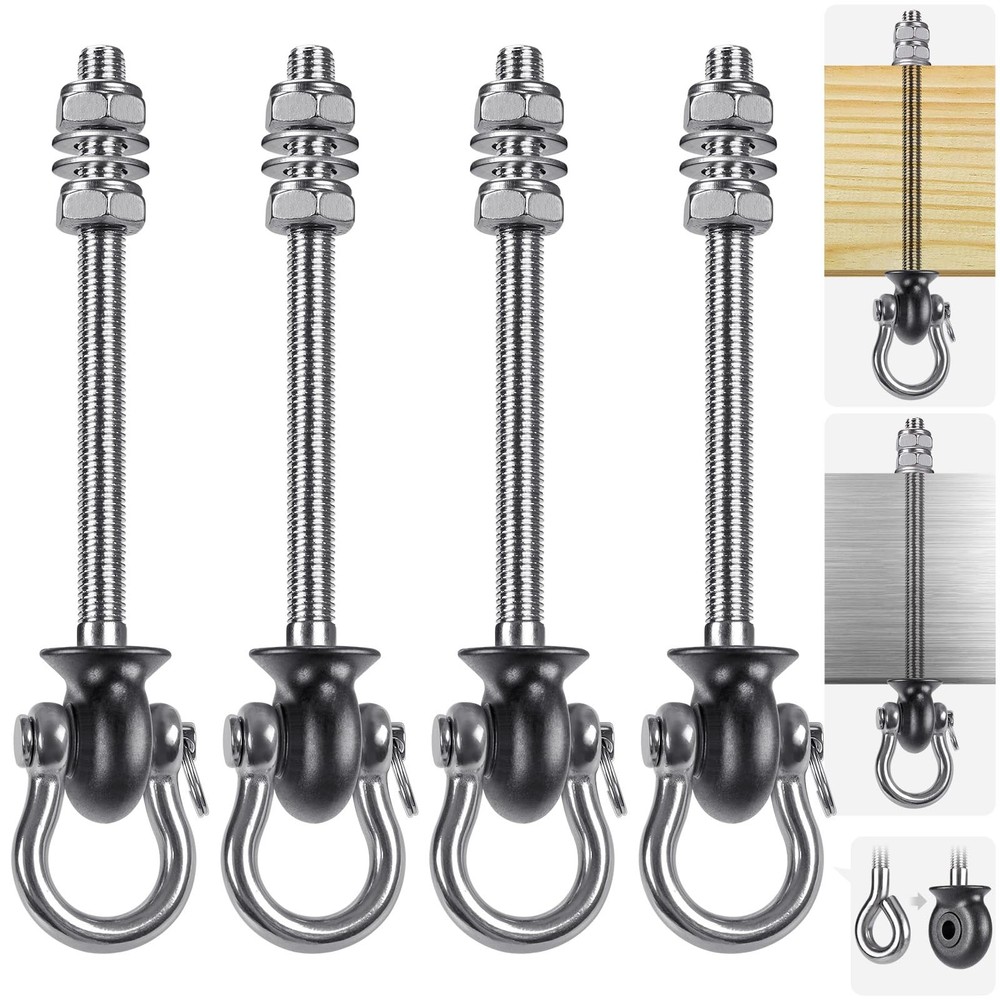 Heavy Duty Swing Hangers, Stainless Steel 304 Swing Bolts, 180° Swing, Perfec…