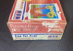 Vintage 1994 Flexible Flyer Trapeze Swing In Box Back Yard Swing Set Accessory