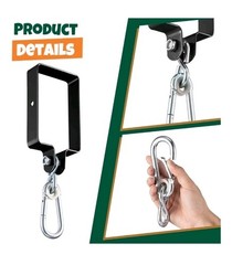 Swing Set Hangers – Heavy Duty Brackets with Locking Snap Hooks Wood Porch DIY