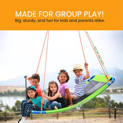 Platform Swing – Large Rectangle Saucer Swing for Kids and Adults