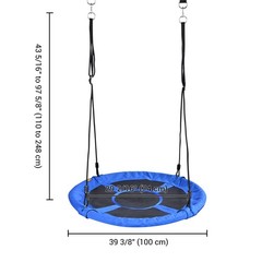 700Lbs Spinner Swing Kids Round Mat Swing Great for Tree, Swing Set Backyard