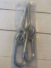 Two Swing Hooks & Hangers – Galvanized, Anti-Rust Steel Swing Hangers