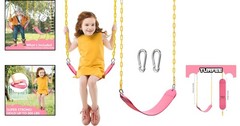 Single Swing Kit for Kids: Easy Install Pink Backyard Swing Set Replacement