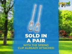 SWING SET STUFF INC. 3/8″ X 6″ SWING HANGER WITH SPRING CLIP equipment fun 0270