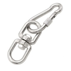 2Pcs M8 304-Stainless Steel Swivel Ring Double Ended Swivel Eye Hook, 2Pcs M8…