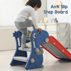 Toddler Indoor Slide for 0 To 3 Years Old Easy Assembly Dinosaur Shape Foldable