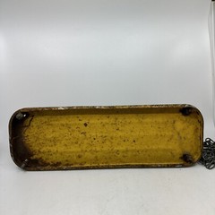vtg metal flat swing seat w original chains 60” Long Chain industrial decor