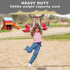 6 Pack 17-Inch Safety Handle, Heavy Duty Metal Safety Playground Handles, Ind…