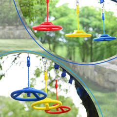 Craft Ninja Warrior Obstacle Course Accessories Kids Outdoor Play – 7Pc Rings, 2