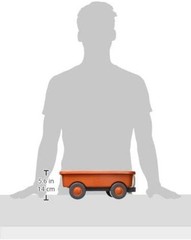 Chunky-Tire Orange Wagon – Perfect for Imaginative Outdoor Play, Ages 3+