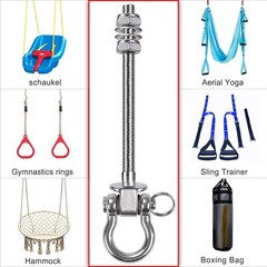6 Pack Swing Hanger, 9.25″ x M10 Swing Bolts, Stainless Steel Heavy Duty Swin…