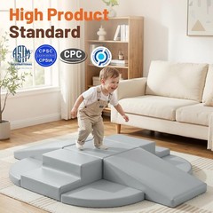Indoor Climbing Gym 9pc Foam Blocks Toddler Development