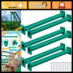 6 Pack 16.5″ Monkey Bars Ladder Rungs Kit – Playground Accessories for Kids Outd