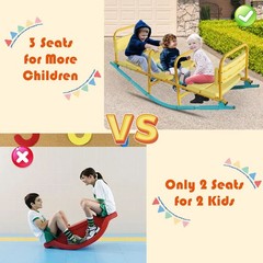 Kids Seesaw Playground Outdoor Activity Play Backyard Fun Rocker Swing