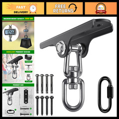 360° Swivel Swing Ceiling Mount – 1000 LBS Capacity for Hammocks, Punching Bags