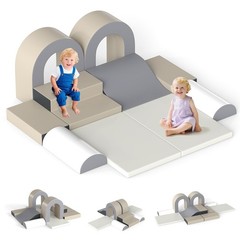 Olakids Climbing Toys Indoor, 10 Pieces Baby Foam Blocks Soft Play Set with P…