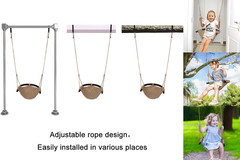 2 Pack Kids Swing Seat, Heavy Duty Rope Play Secure Children Swings Set, Toddler