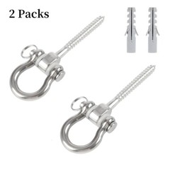 2 Pack Stainless Steel Sandbag Hooks 180°Swing Hanger Hardware for Hammock Chair