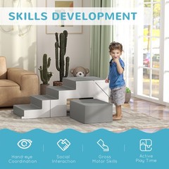 Toddler 2-Piece Foam Play Set, Climbing and Crawling for Ages 1-3
