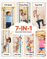 VEVOR Indoor Jungle Gym 7-in-1