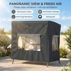 Outdoor Swing Cover,Patio Swing Chair Covers,Garden 69” L x 45” D x 57” H