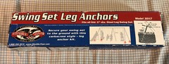 NEW Flexible Flyer Swing Set Leg Anchors Model 30117 Fits Any Steel Swing Set