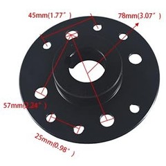 Sprocket Hub Adapter 1″ Bore 1/4″ Keyway 1″Bore 1/4 Keyway Black Sprocket Hub