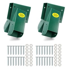 A-Frame 2 Brackets Swing Set Bracket with Mounting Hardware (Green)