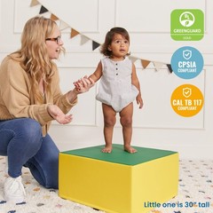SoftZone Pedestal Play Block Corner Climber, Beginner Playset, Assorted