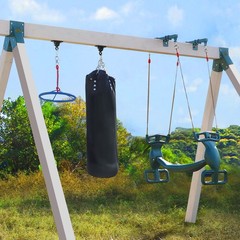 BETOOLL 2400lb Heavy Duty Swing Hangers with Snap Hooks | Black | 2Pack